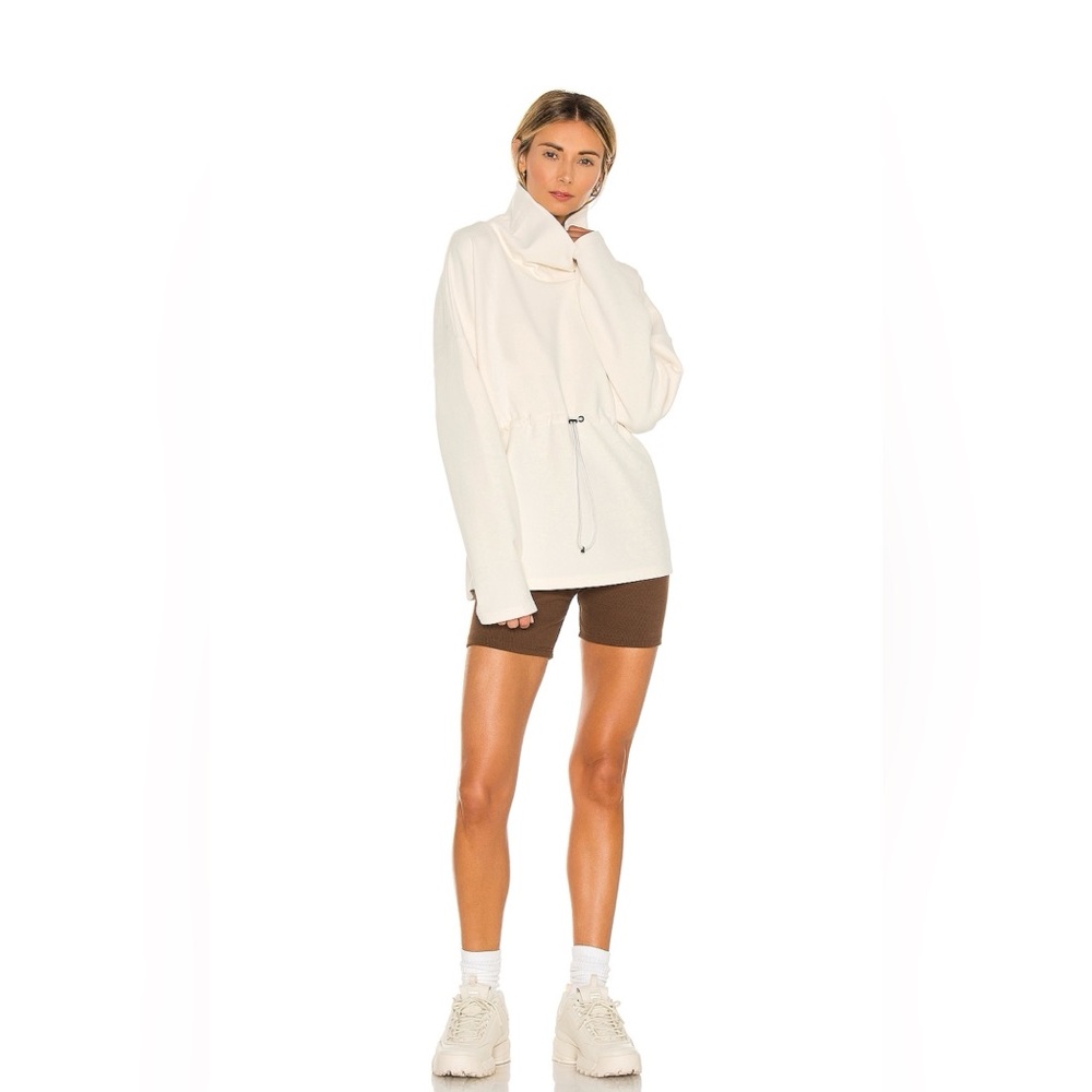 Varley Cream Cowl Neck Sweater Soft Knit